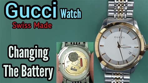 gucci watch battery replacement|Gucci authorized watch repair.